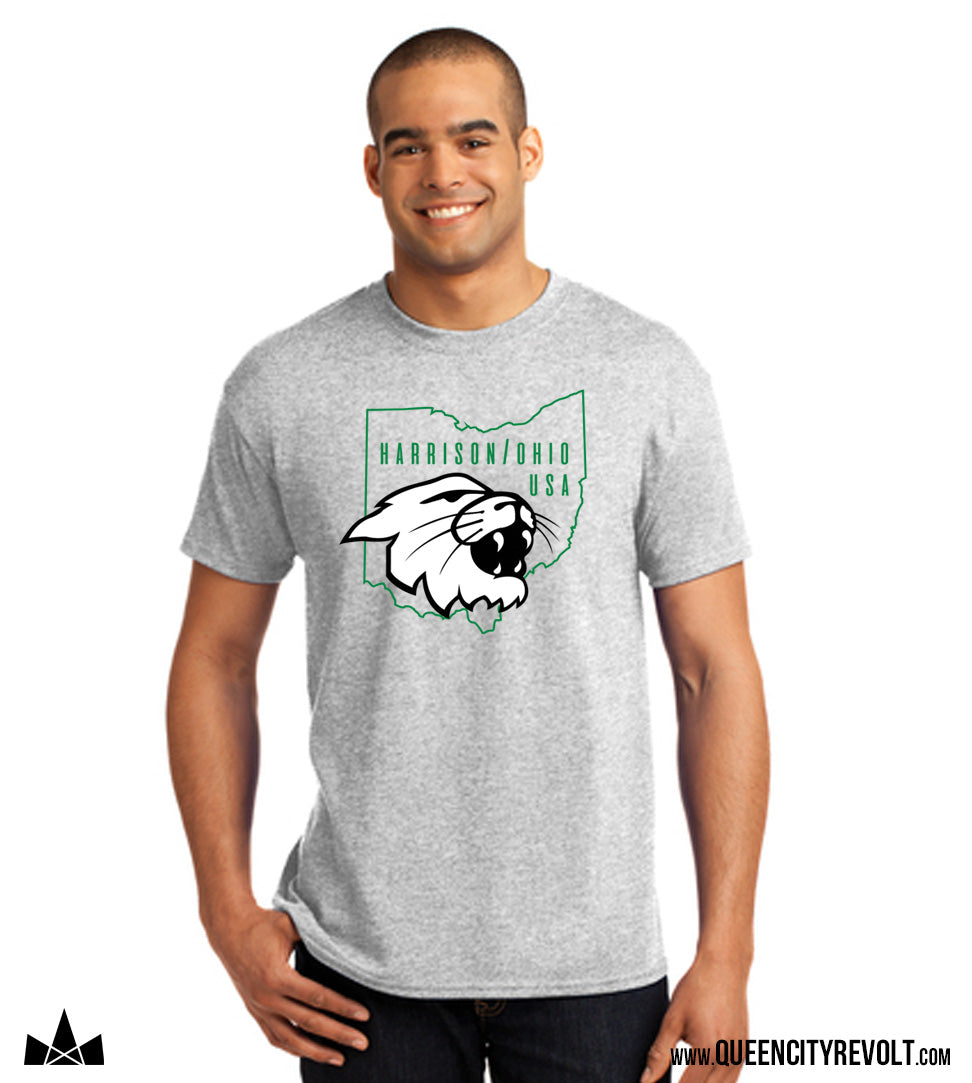 Harrison Men's Ohio T-Shirt, Grey