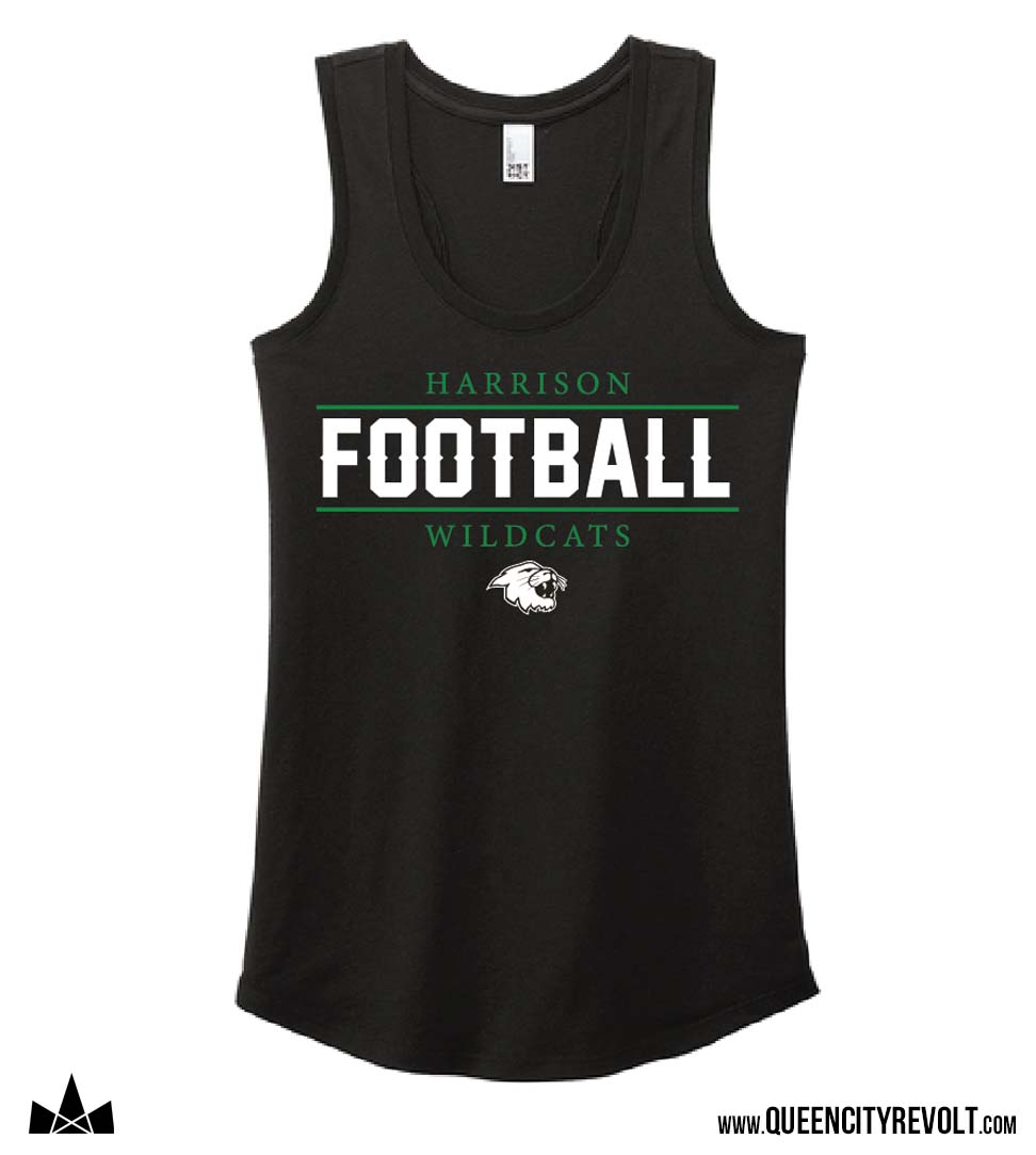 Harrison Football Tank, Black / HYF