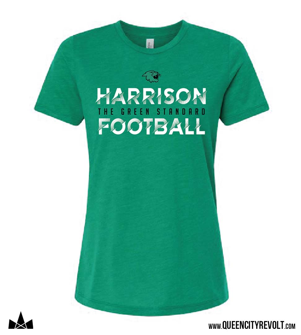 Harrison Women's Football Tshirt, Green / HYF