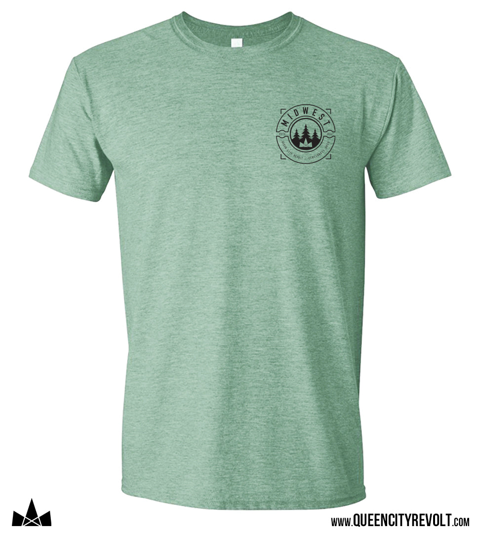 Midwest Left Chest T-Shirt, Mint Heather
