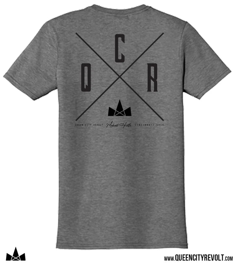 QCR Logo T-Shirt, Grey