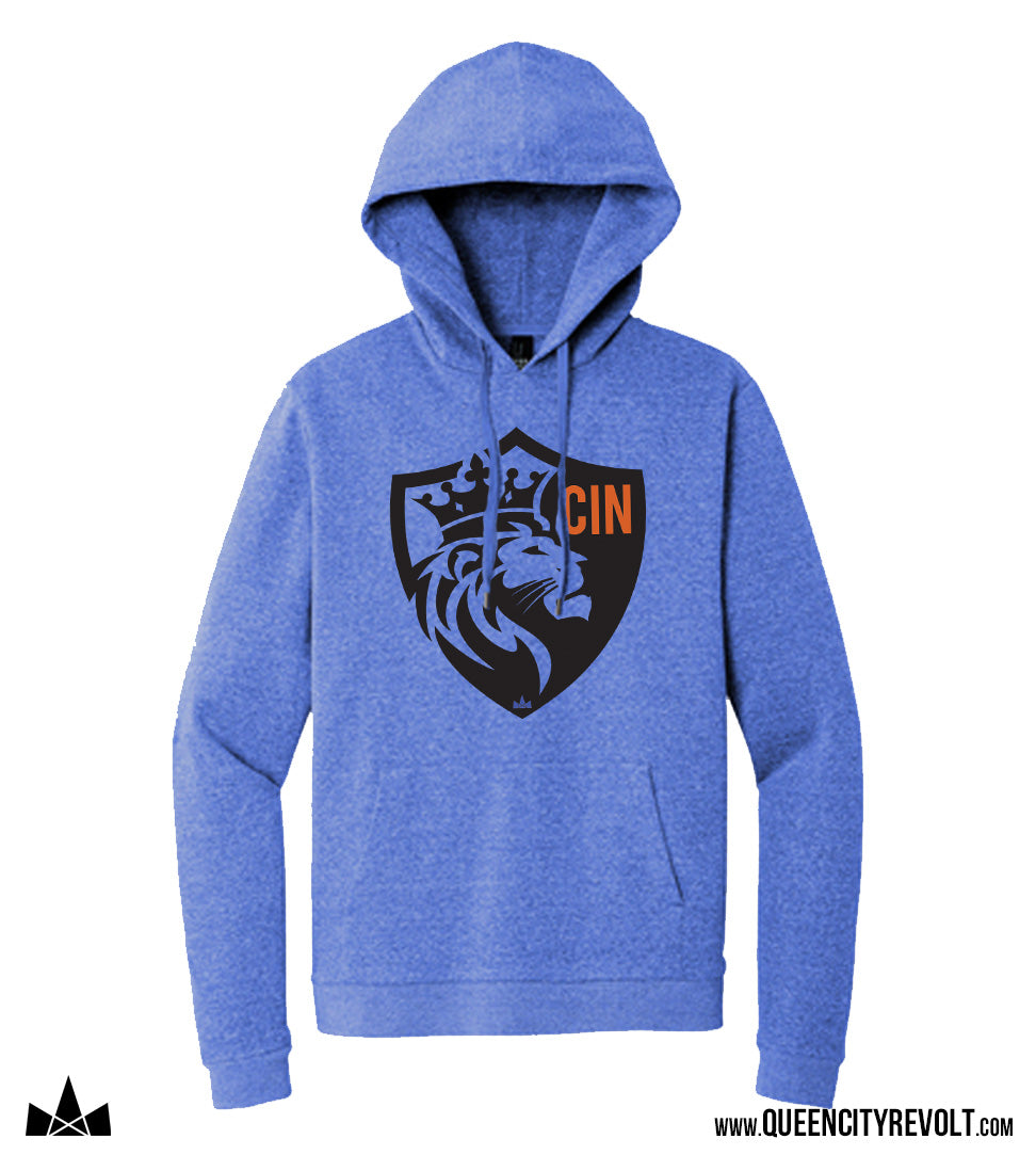 Cincinnati Soccer, Crest Hoodie, Royal