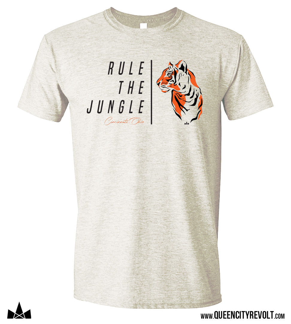 Cincinnati Football, Rule the Jungle T-Shirt, Oatmeal Heather