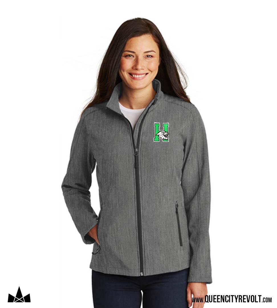 Harrison Women's Softshell Jacket, Grey Heather