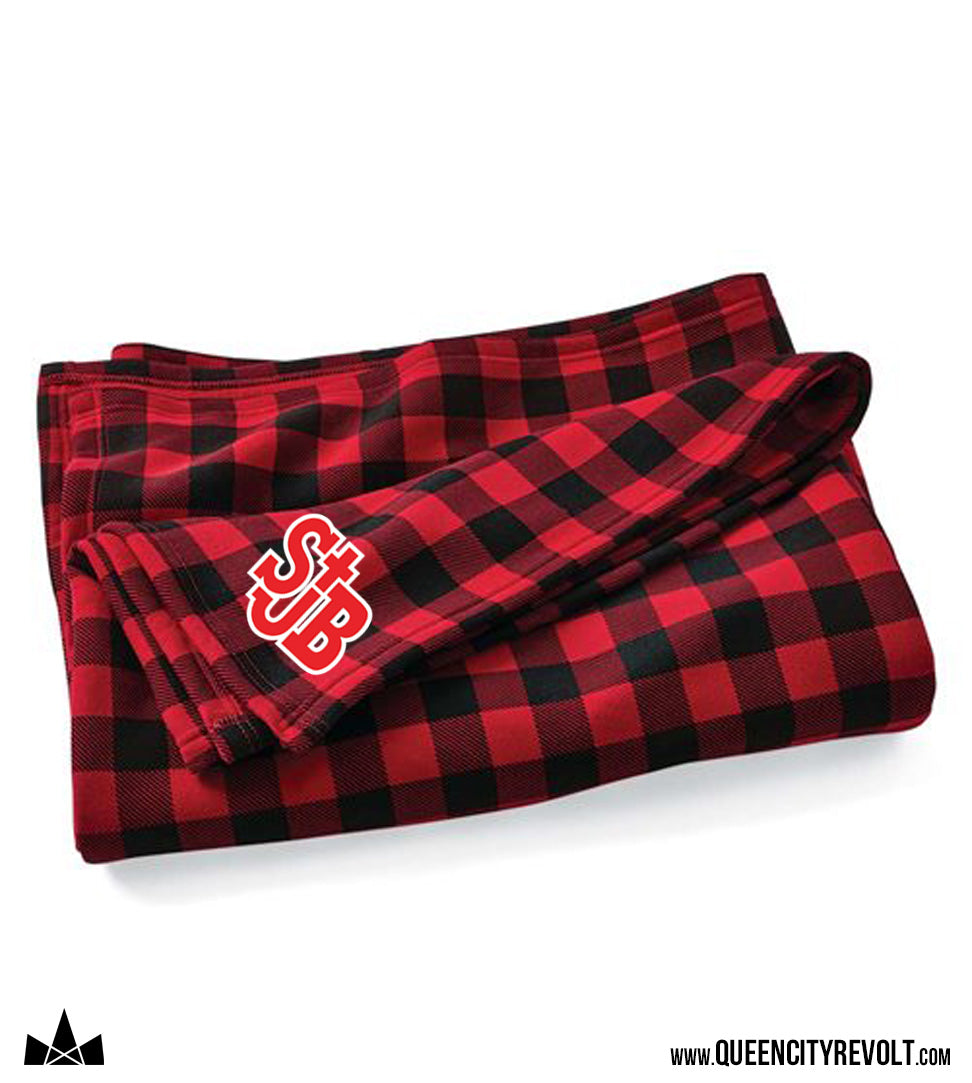 STJB Blanket, Red/Black