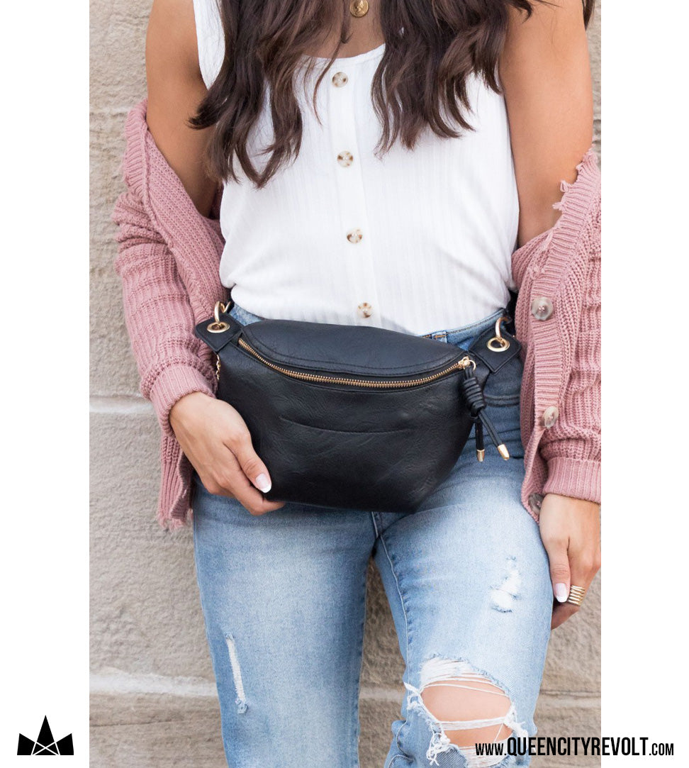 Luxe Sling Bag, Black