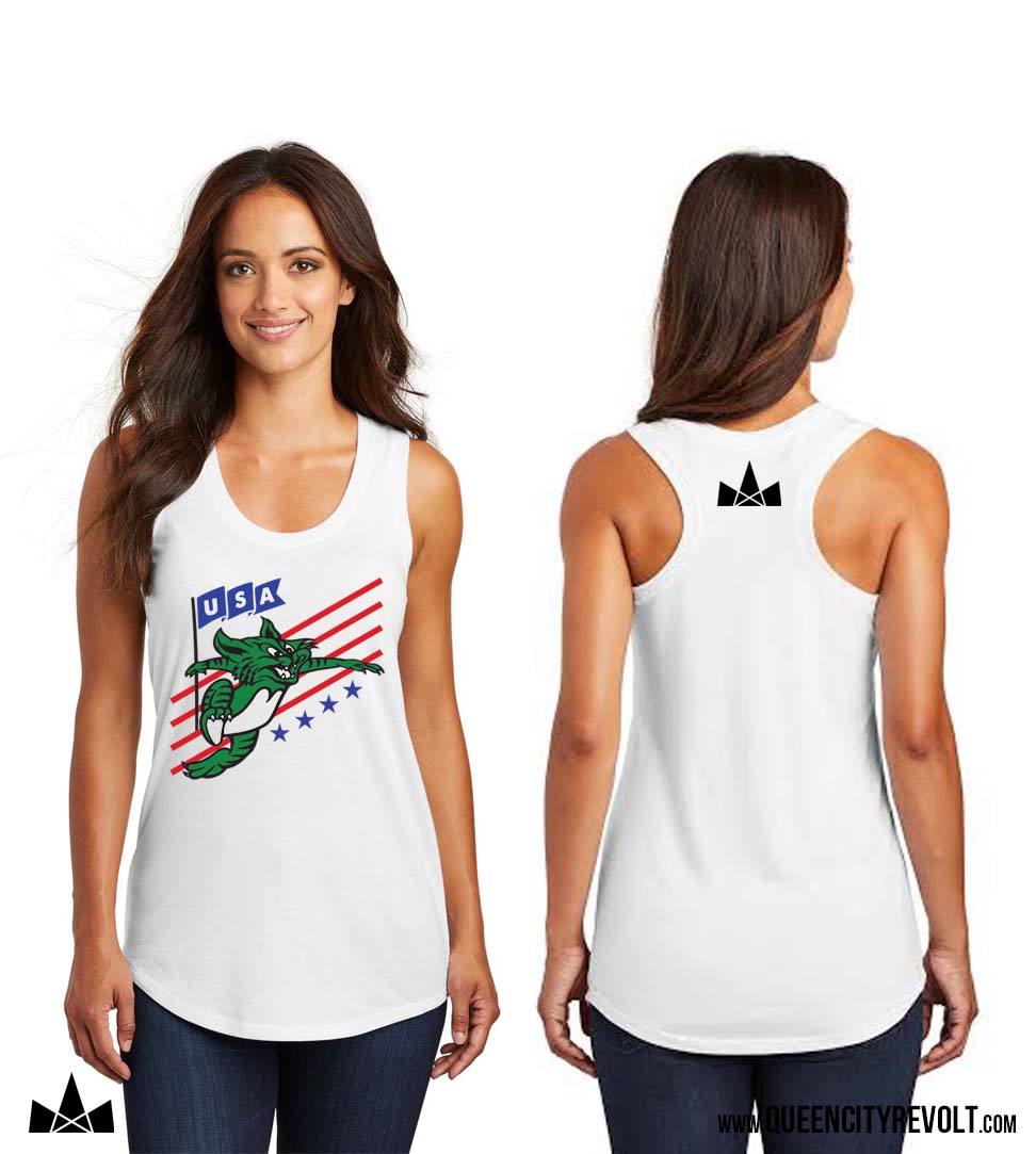 Harrison Wildcat USA Women's Tank, White