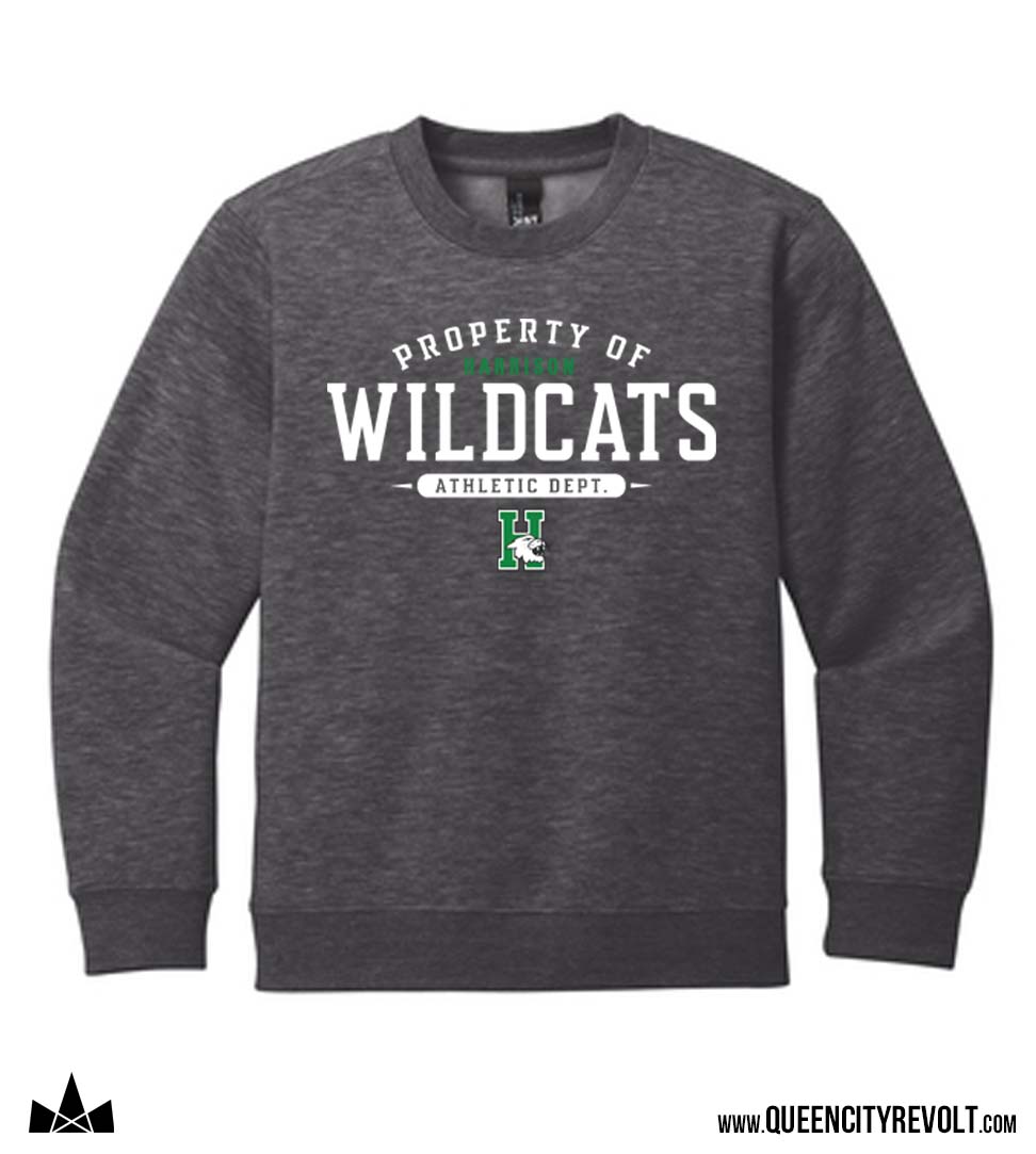 Harrison Youth Athletic Dept. Crew Sweatshirt, Dark Grey