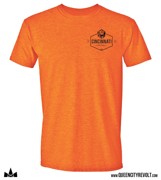 Cincinnati Football, Tiger T-Shirt, Orange
