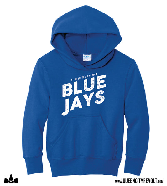 PRESALE Bluejays Youth Fleece Hoodie, Royal