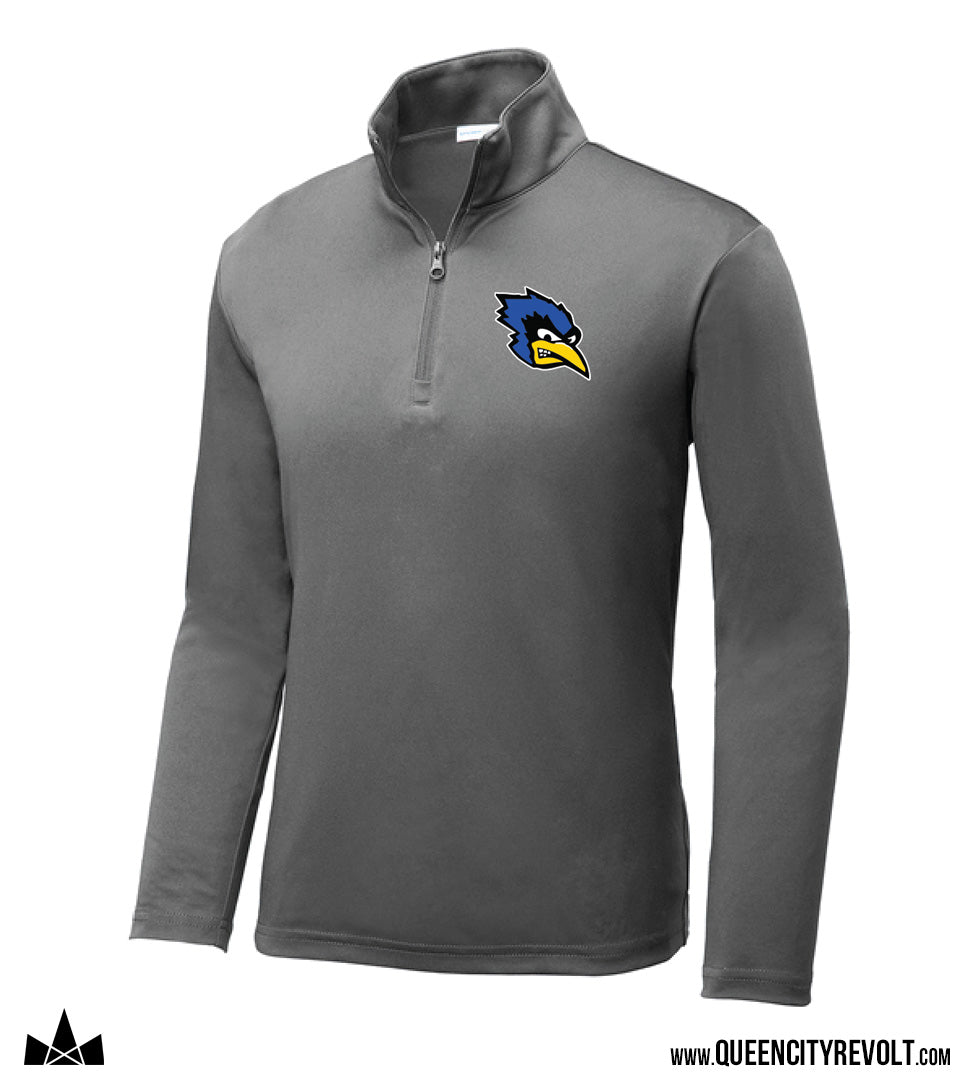 PRESALE Bluejays Performance Quarter Zip, Dark Grey