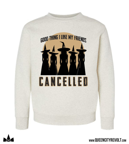 Cancelled Youth Crew Sweatshirt, Natural Heather