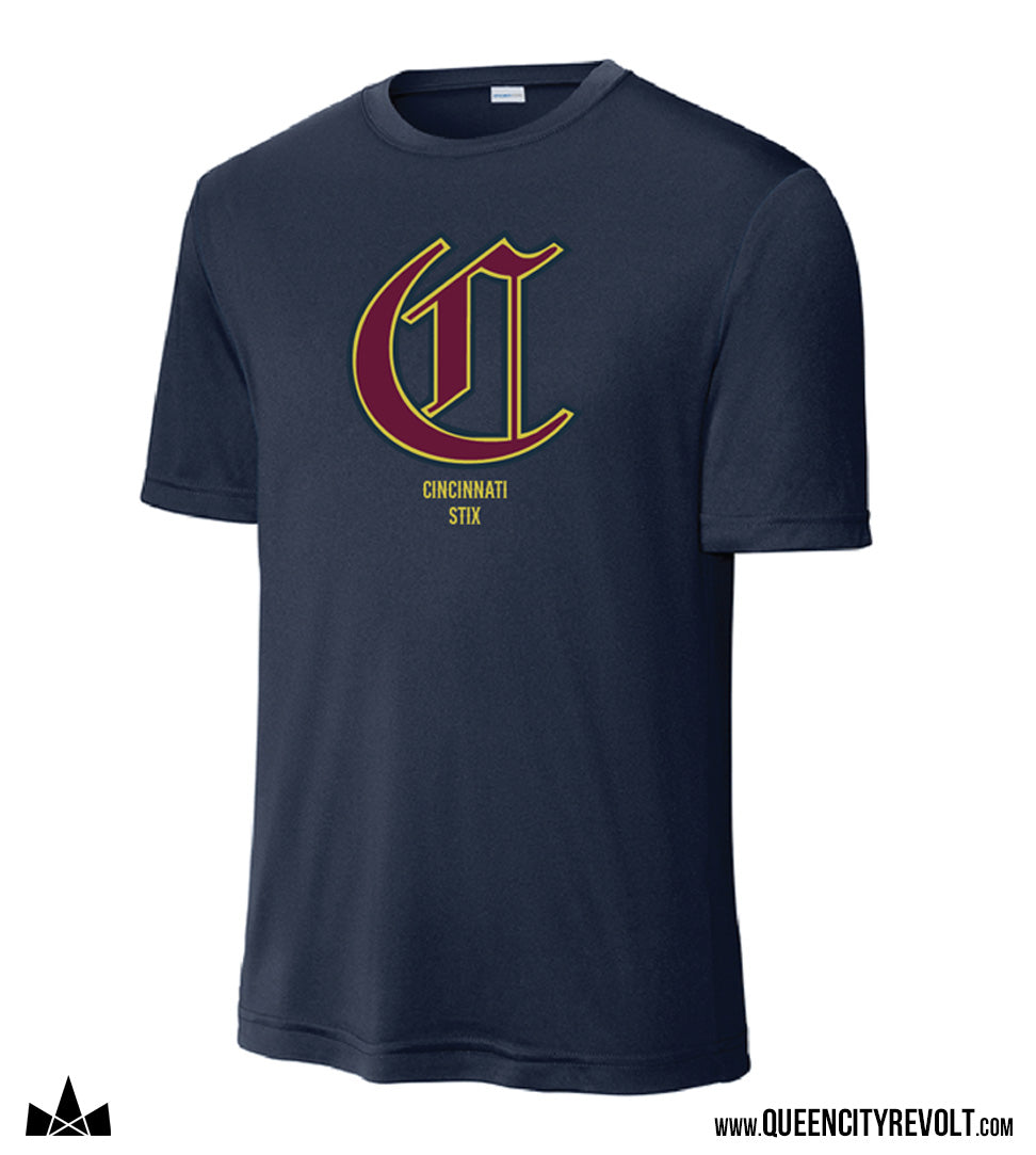 Stix ADULT Performance Tshirt, Navy