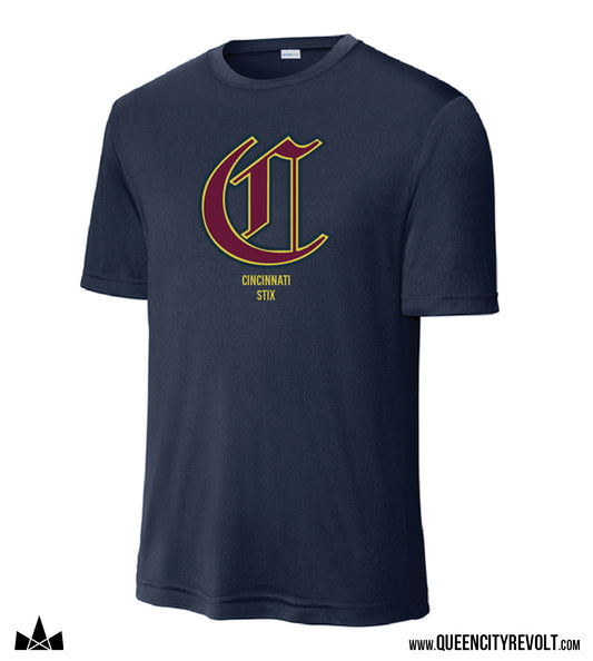 Stix ADULT Performance Tshirt, Navy