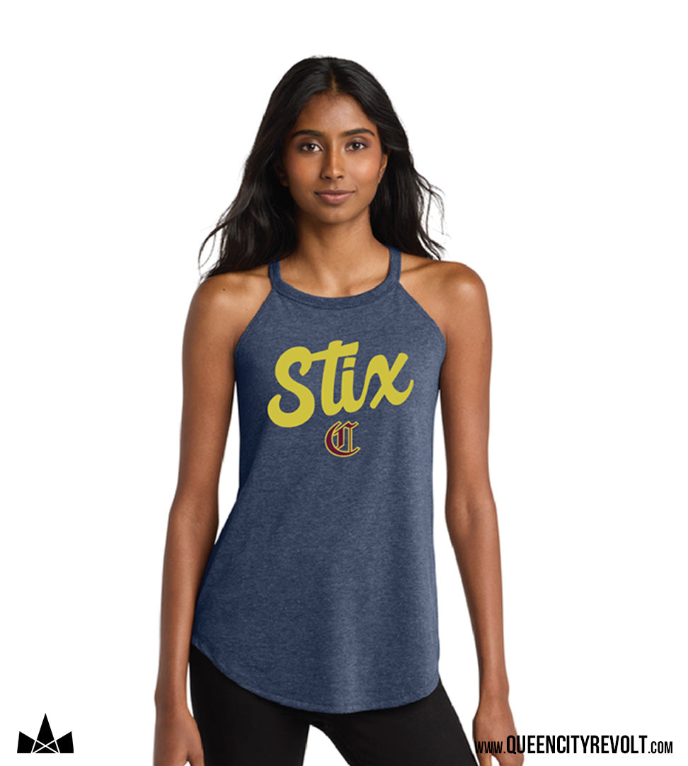 Stix Women's Tank, Navy