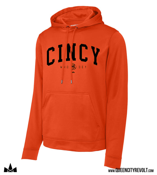 Cincinnati Football, CINCY Performance Hoodie, Orange