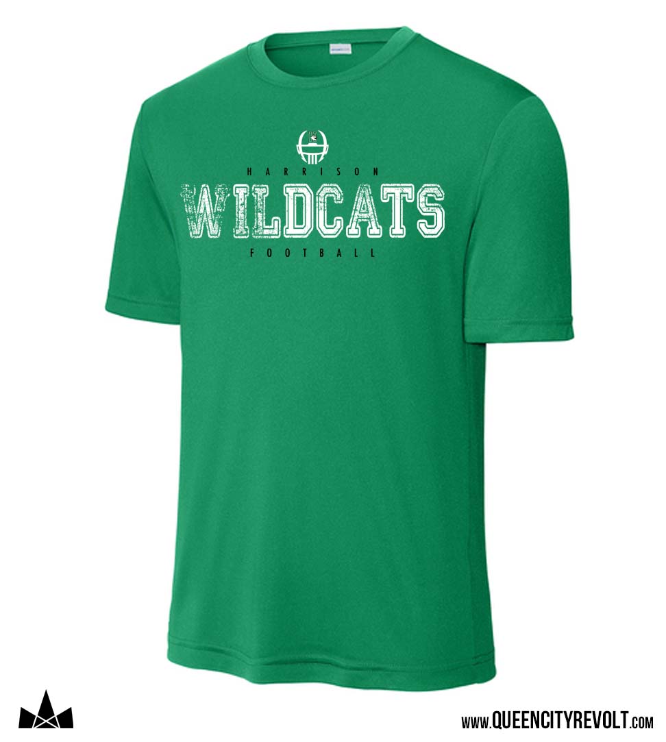 Harrison Football Performance T-Shirt, Green