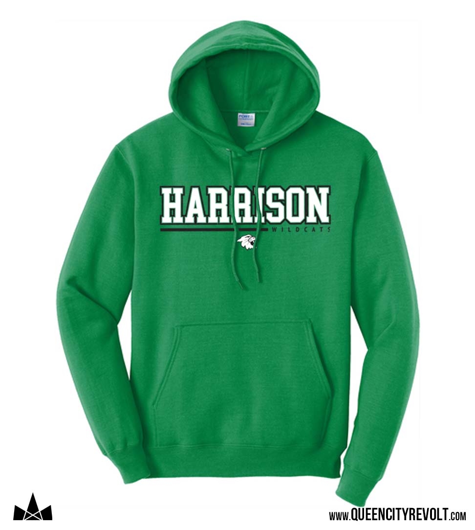 Harrison Adult Fleece Hoodie, Green