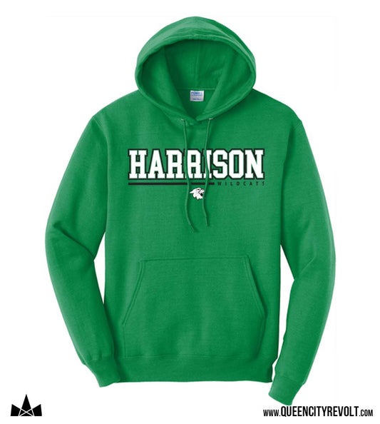 Harrison Adult Fleece Hoodie, Green