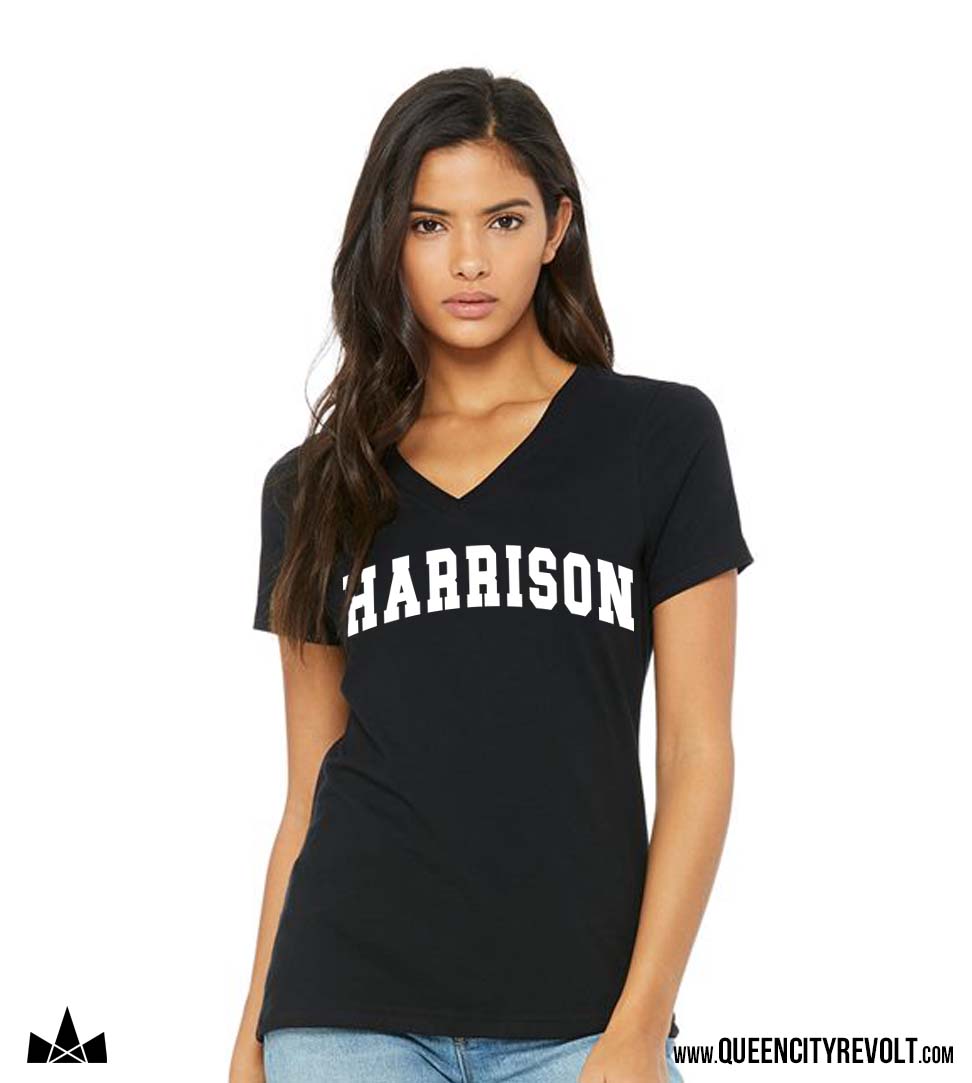 Harrison Women's Vneck Tshirt, Black