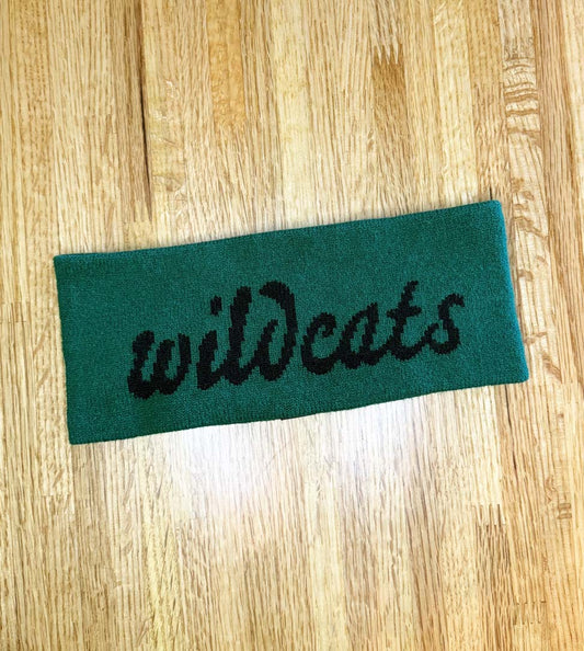 Harrison Knit Headband, Green/Black