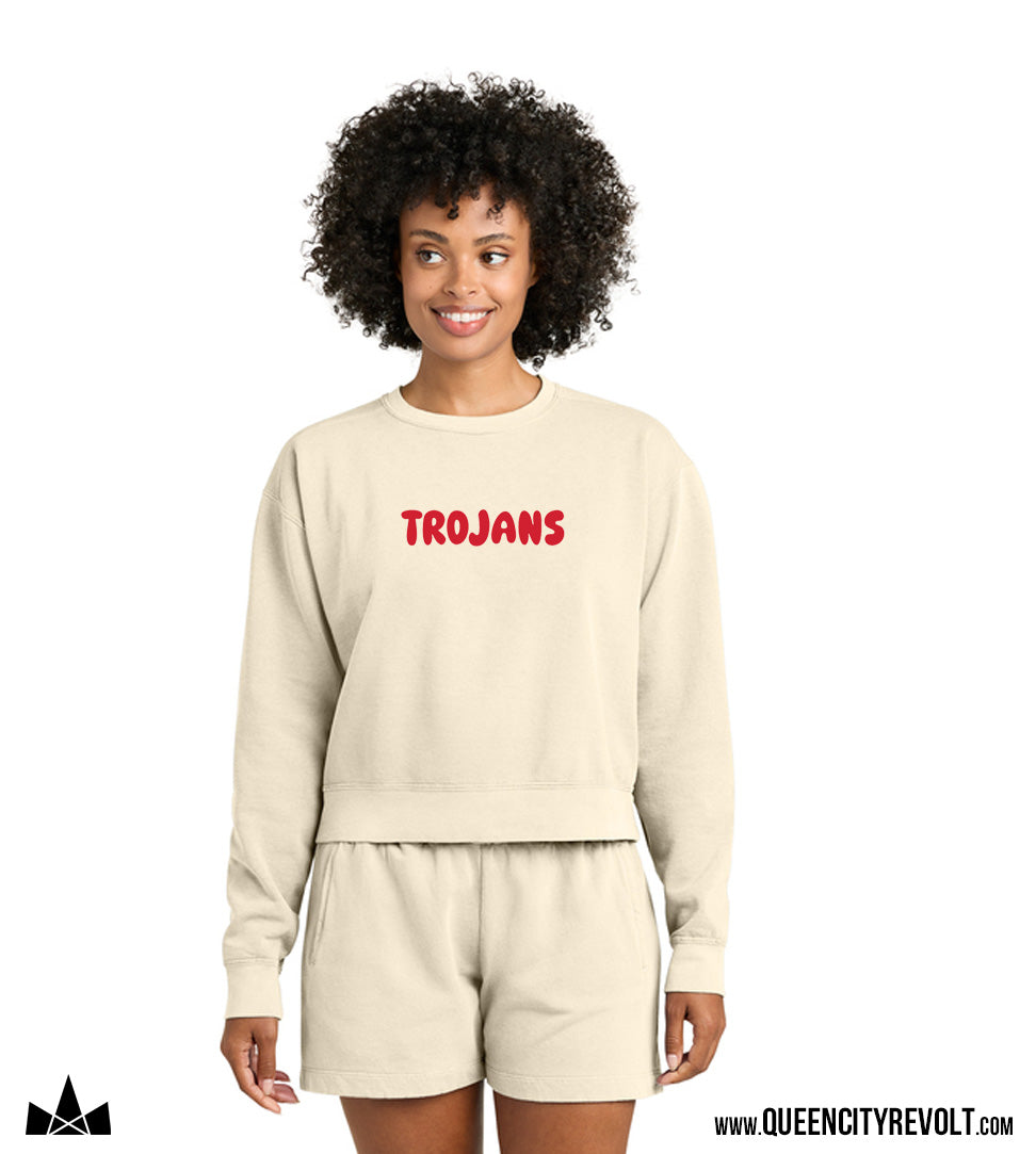 East Central Women's Bubble Letter Crew, Natural