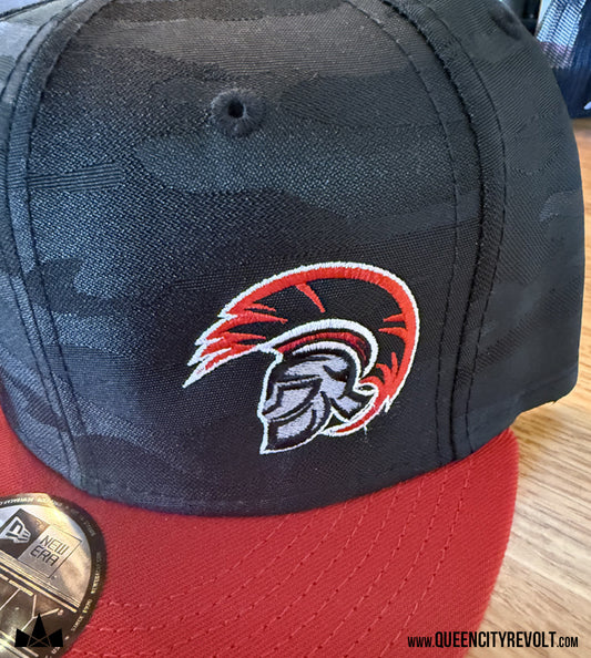 EC Snapback, Black Camo/Red