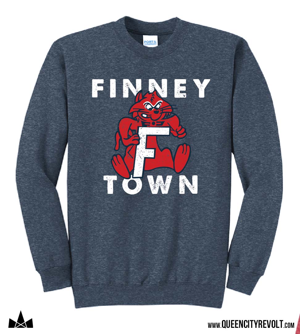 Finneytown Vintage Crew Sweatshirt, Navy