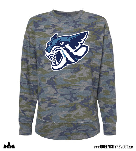 Franklin Co Women's Crew Sweatshirt, Camo