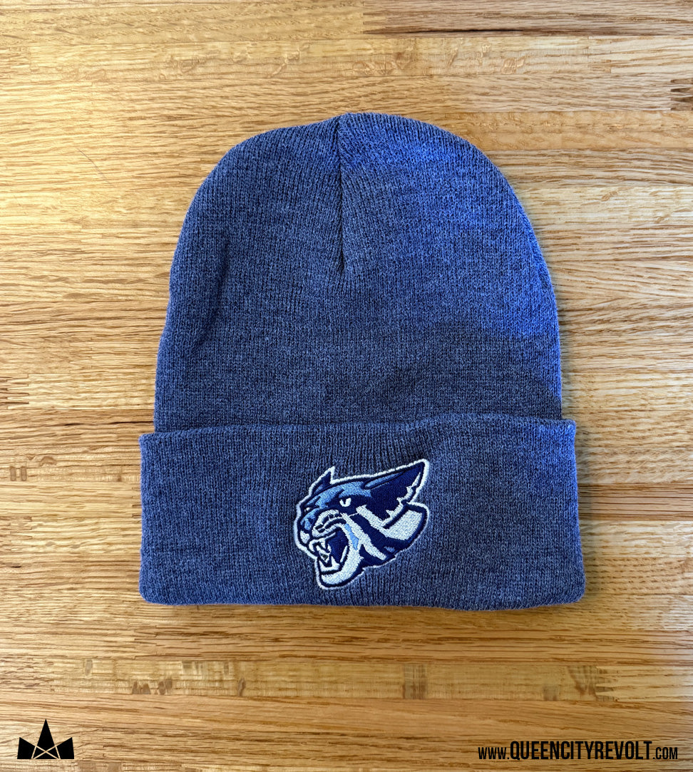 Franklin Co, Knit Cuff Beanie, Heather Navy