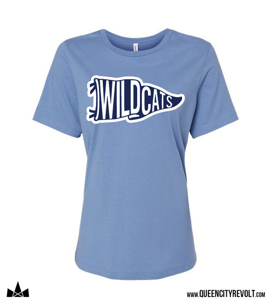 Franklin County Women's Pennant Flag Tshirt, Light Blue