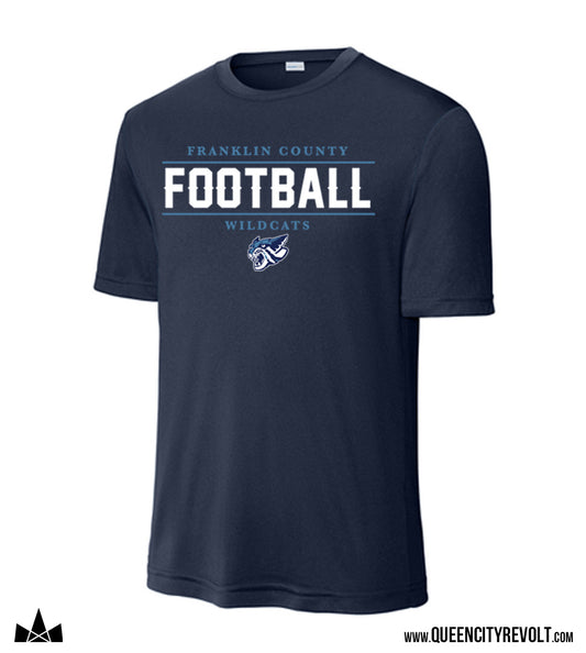 Franklin County Football Performance T-Shirt, Navy