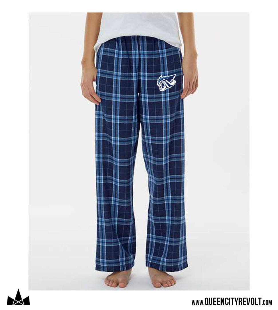 Franklin Co Youth Flannel Pajama Pants, Navy/Columbia