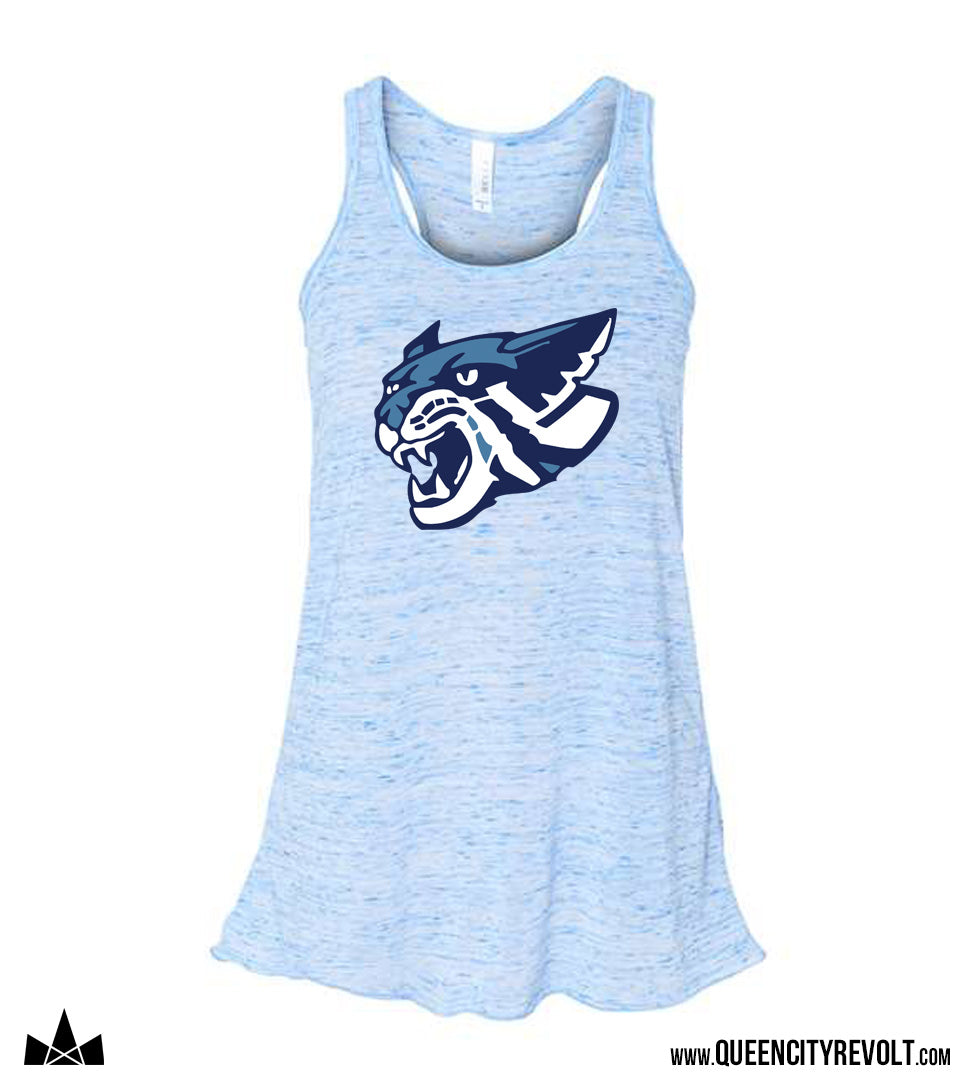 Franklin County Women's Flowy Racerback Tank, Light Blue