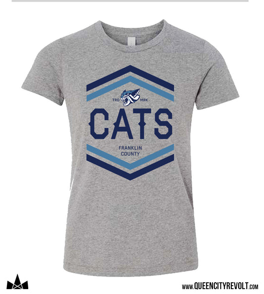 Franklin County Arrows Youth Tshirt, Grey