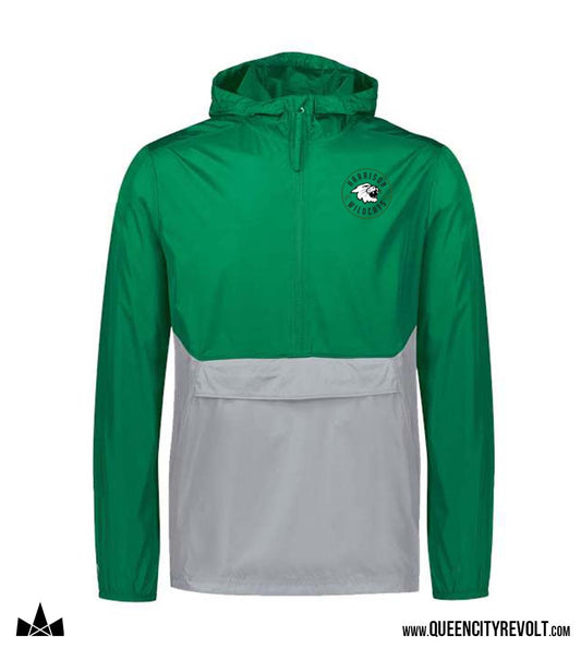 Harrison Holloway Quarter Zip Jacket, Grey/Green