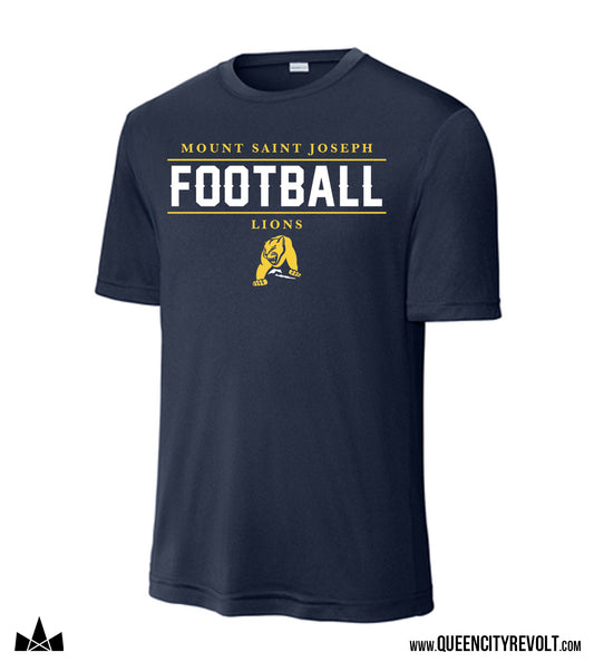 MSJ Football Performance T-Shirt, Navy