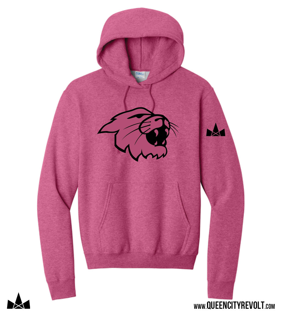 Harrison Logo Fleece Hoodie, Pink