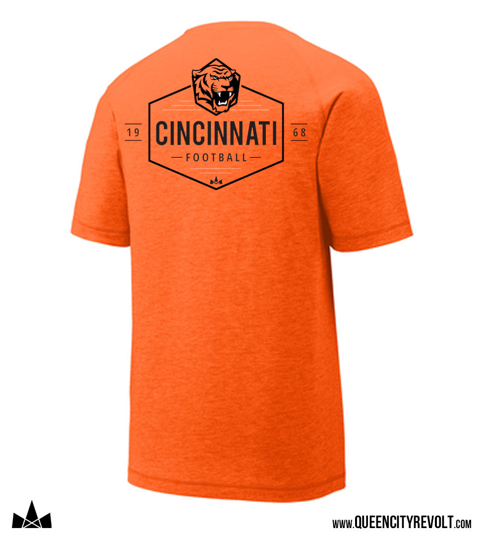 Cincinnati Football, Tiger T-Shirt, Orange