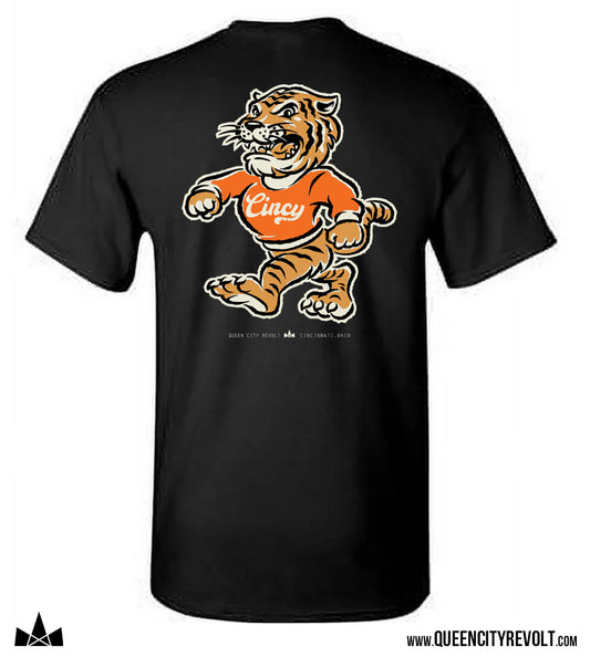 Cincinnati Football, Tiger T-Shirt, Black