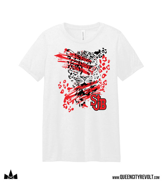 STJB Women's Jaguar Tshirt, White