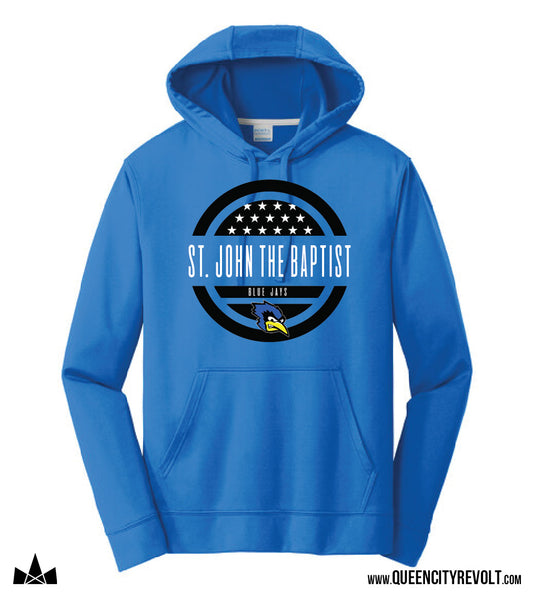 STJB Dry Ridge, ADULT Performance Hoodie, Blue