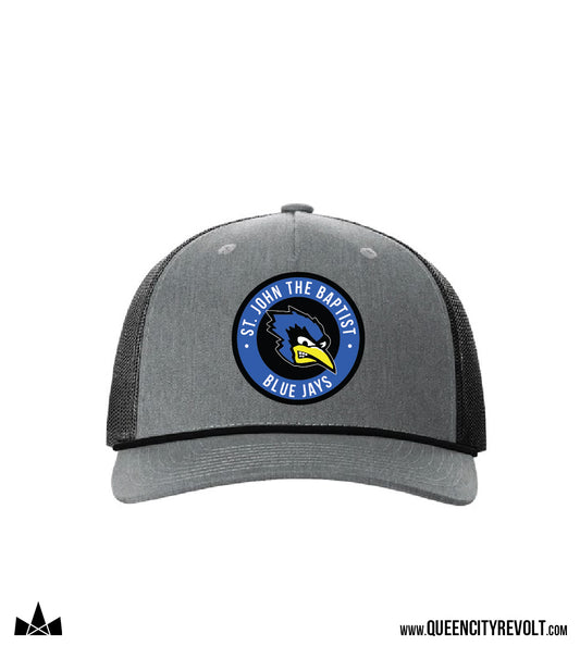STJB Dry Ridge, Richardson Snapback Trucker Cap, Grey/Black