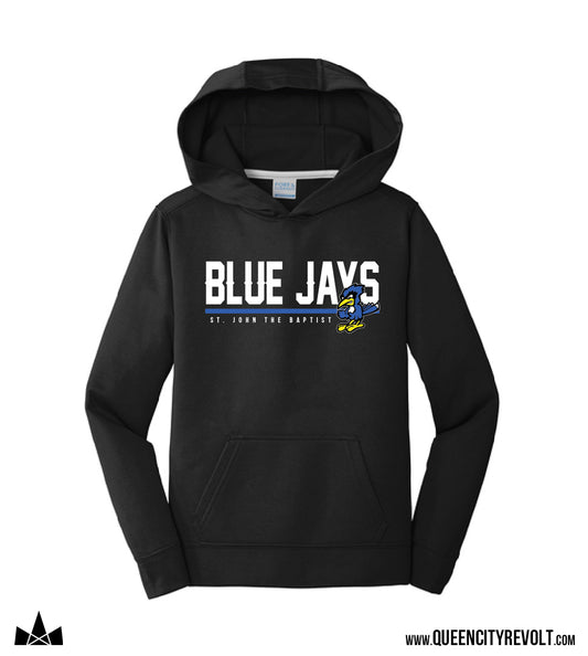 STJB Dry Ridge, YOUTH Performance Hoodie, Black