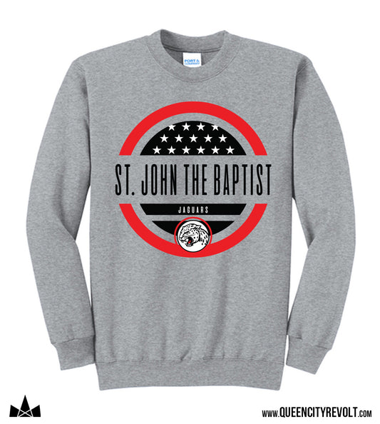 STJB Youth Crew Sweatshirt, Grey