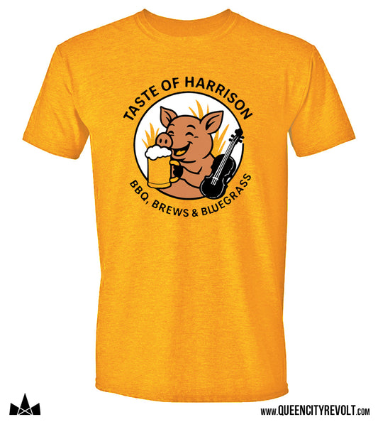 Taste of Harrison Adult Tshirt, Golden Yellow
