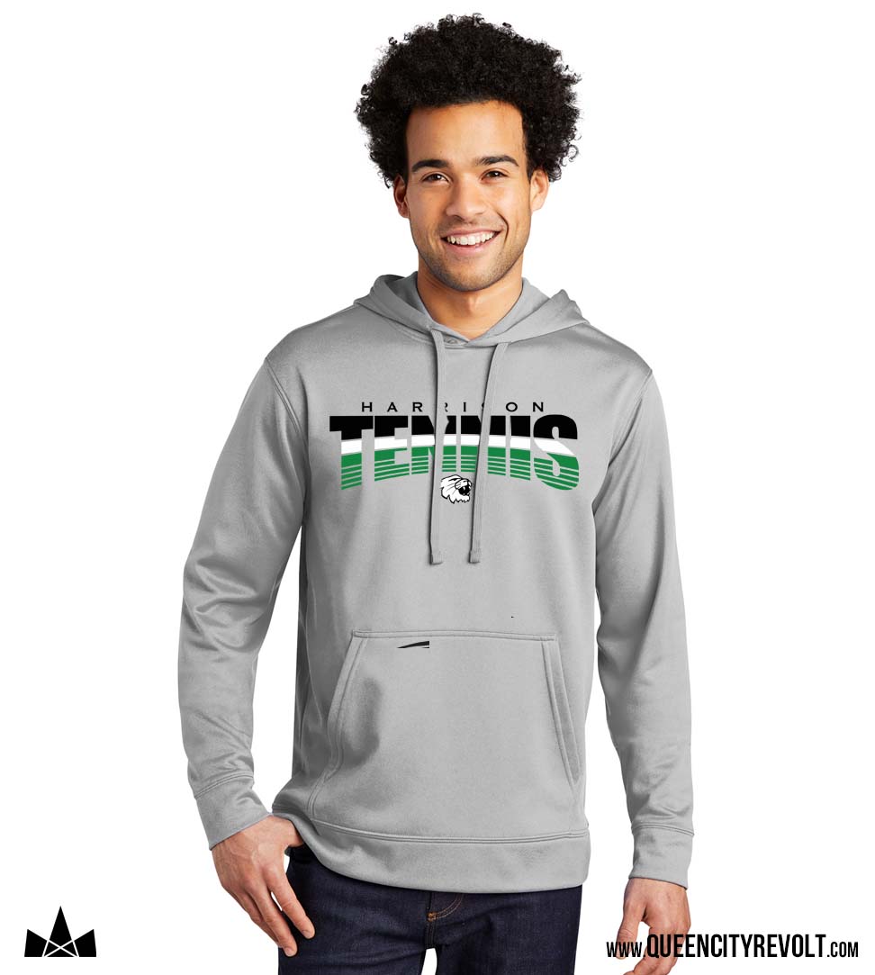 Harrison Adult Tennis Performance Hoodie, Grey