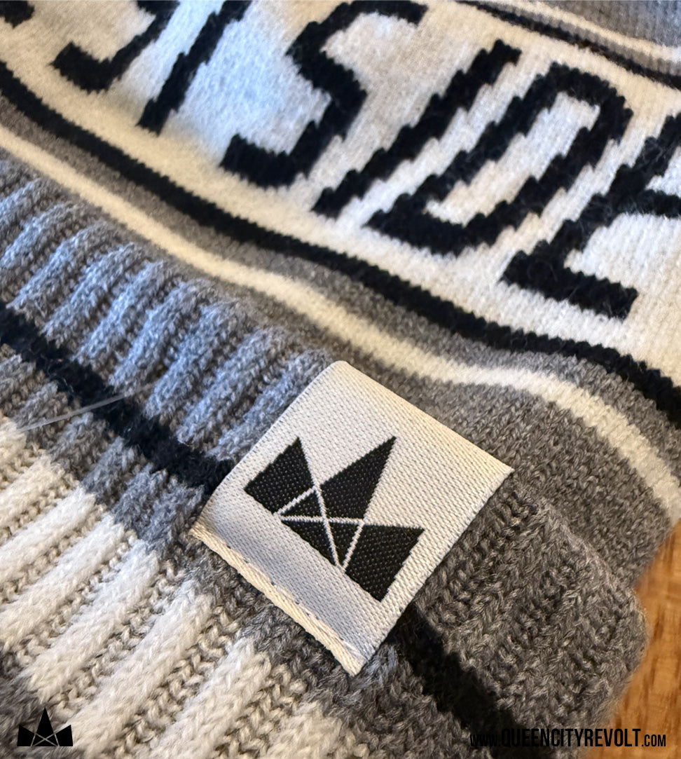 Westside Knit Beanie, Grey/Black