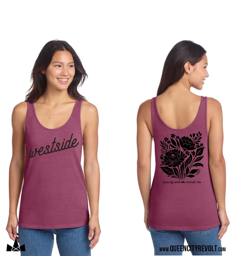 Westside Women's Tank, Raspberry