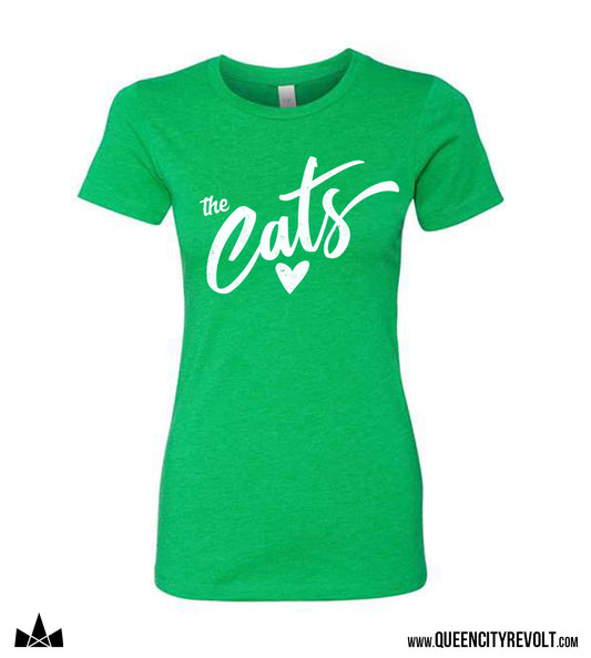 Harrison The Cats Women's Tshirt, Green